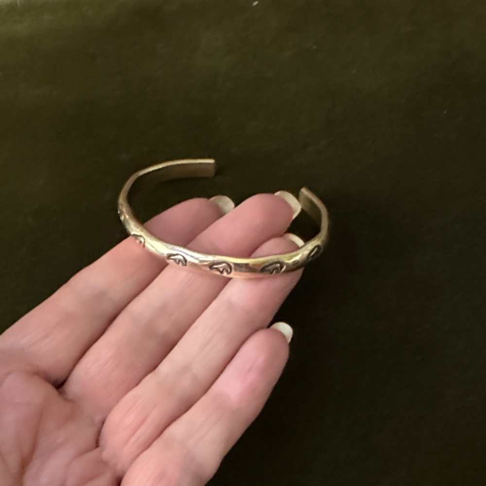 Antique 12K Gold Wash Cuff Bracelet 22 Grams